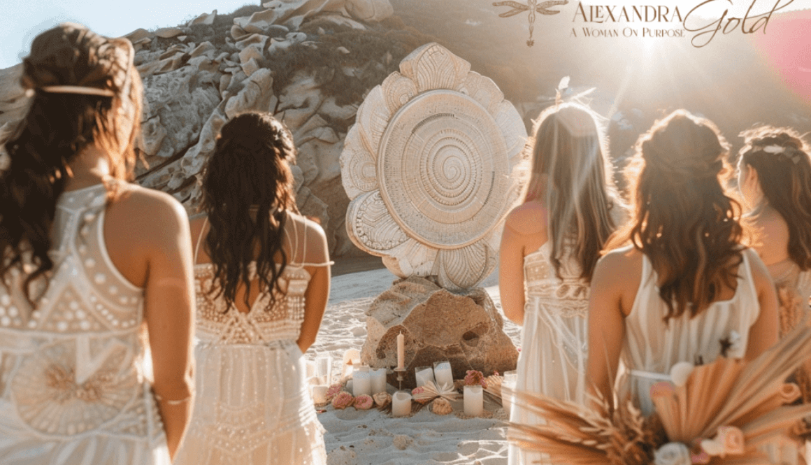 She holds a ritual celebration